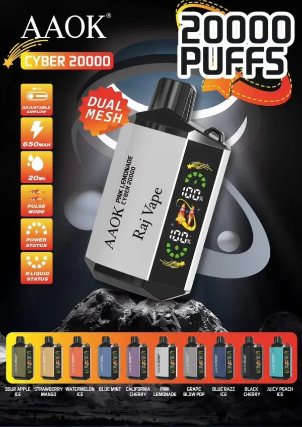 AAOK Cyber 20000 Puffs Disposable Vape Shop In dubai Mall
